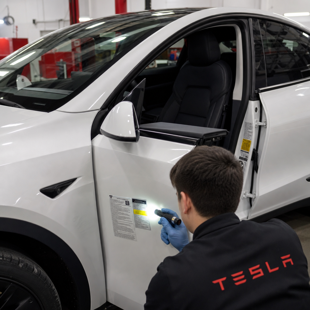 特斯拉召回 14575 辆 Model Y：这次 OTA 救不了一张贴纸