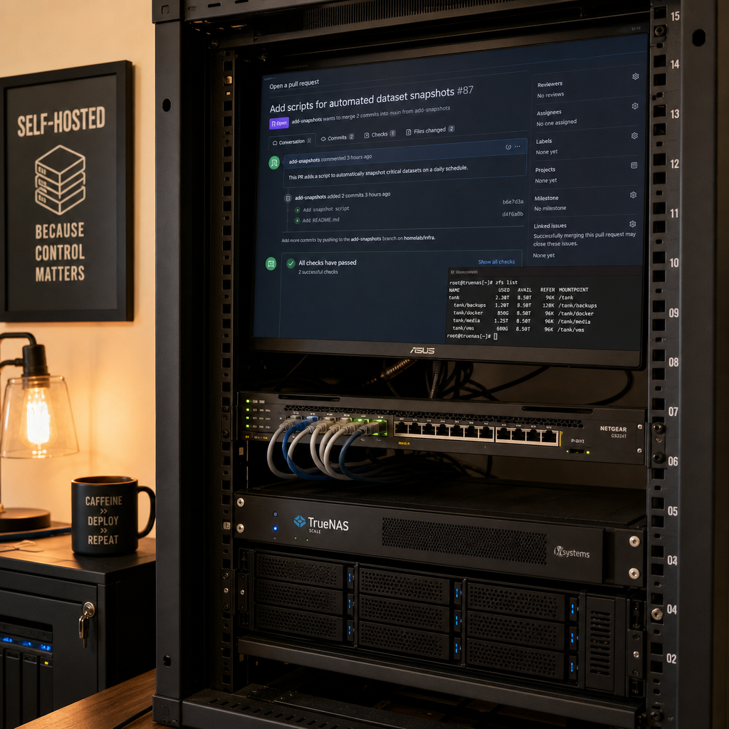 把 AI 编码代理关进 Git：一个 homelab 运维方案的真正价值