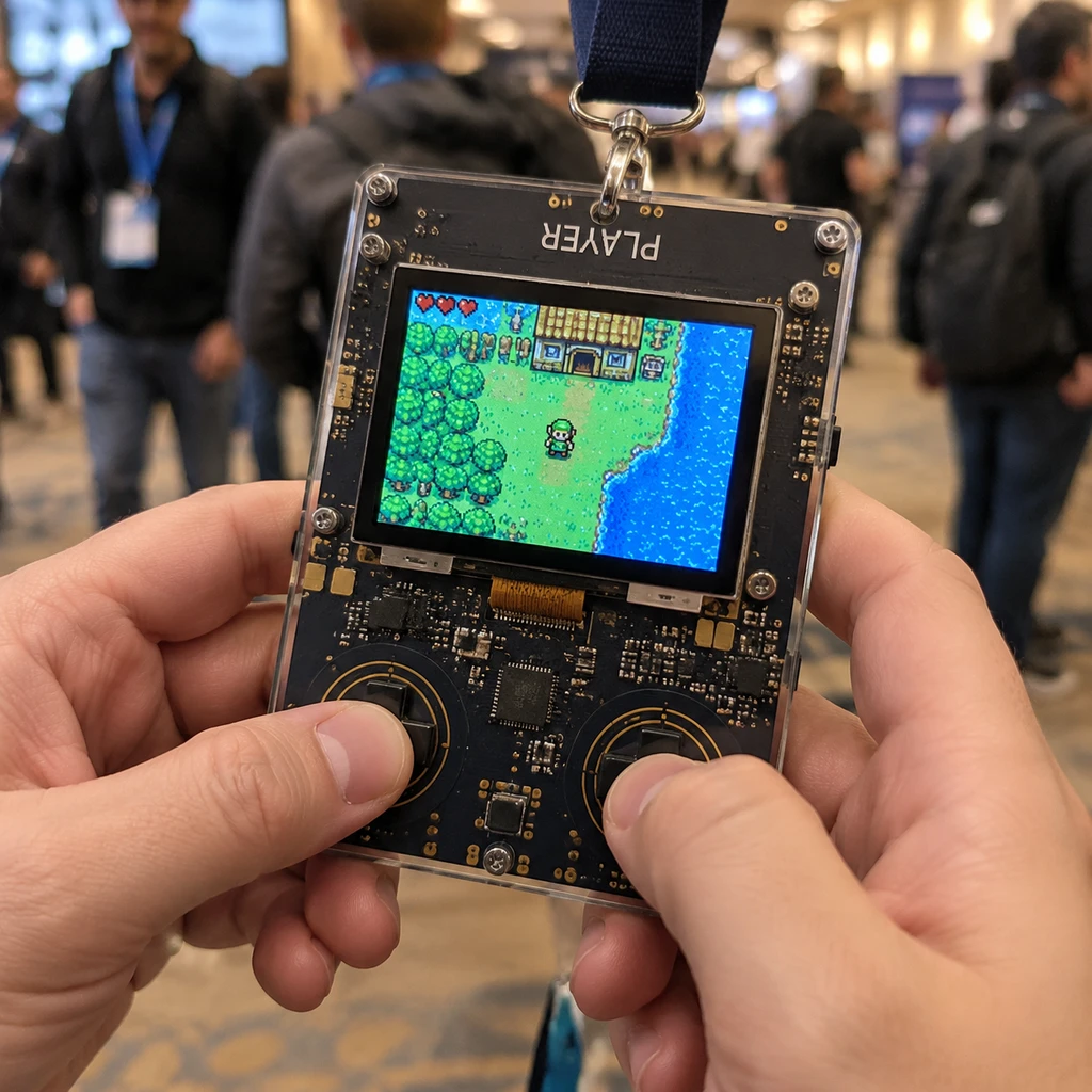 GitHub Universe 胸牌靠 Gemini 4 跑 Game Boy Color:230 MHz 不刷机的极限压榨