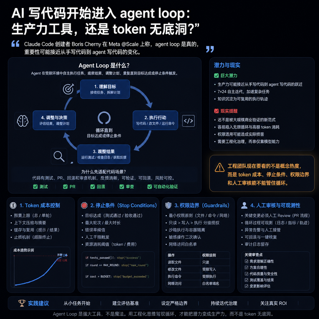 AI 写代码开始进入 agent loop：生产力工具，还是 token 无底洞？