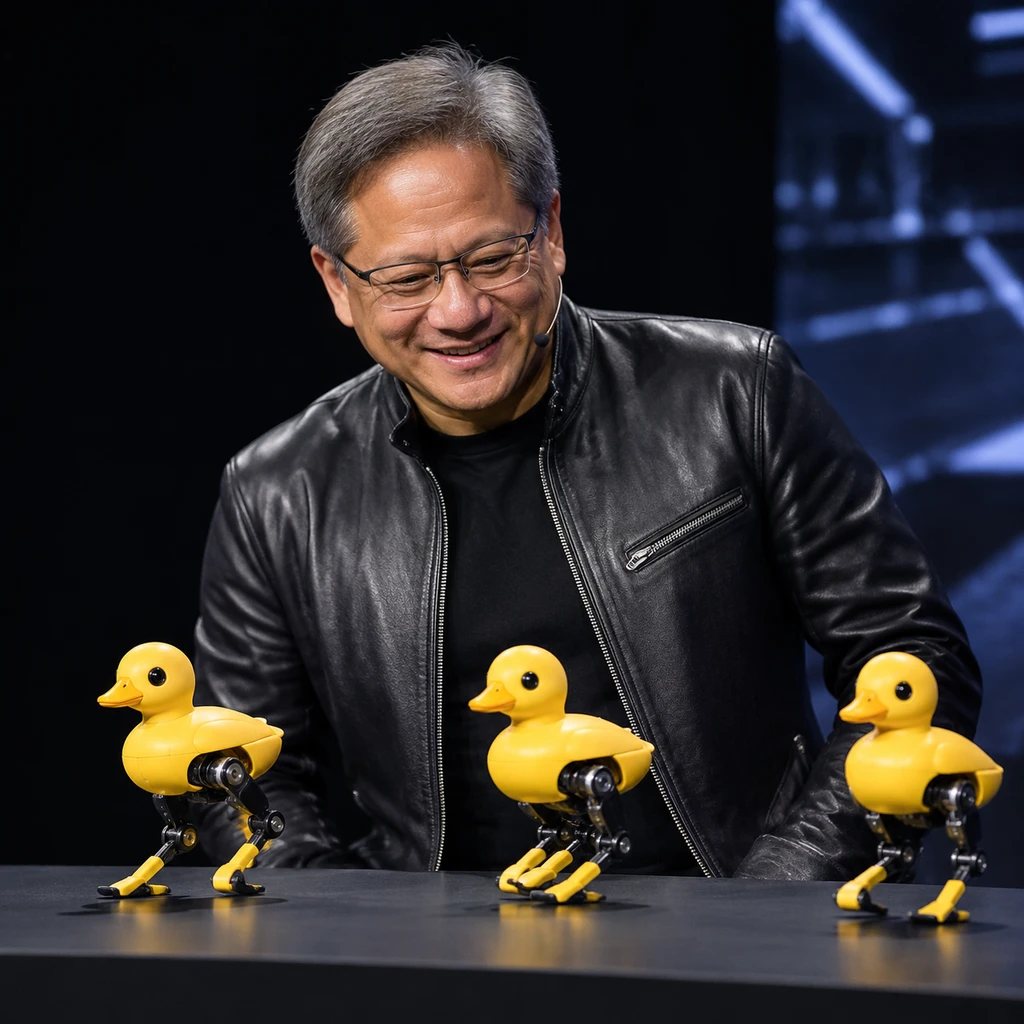 黄仁勋带火399美元Microduck机器鸭,20000台预售背后是仿真暗战