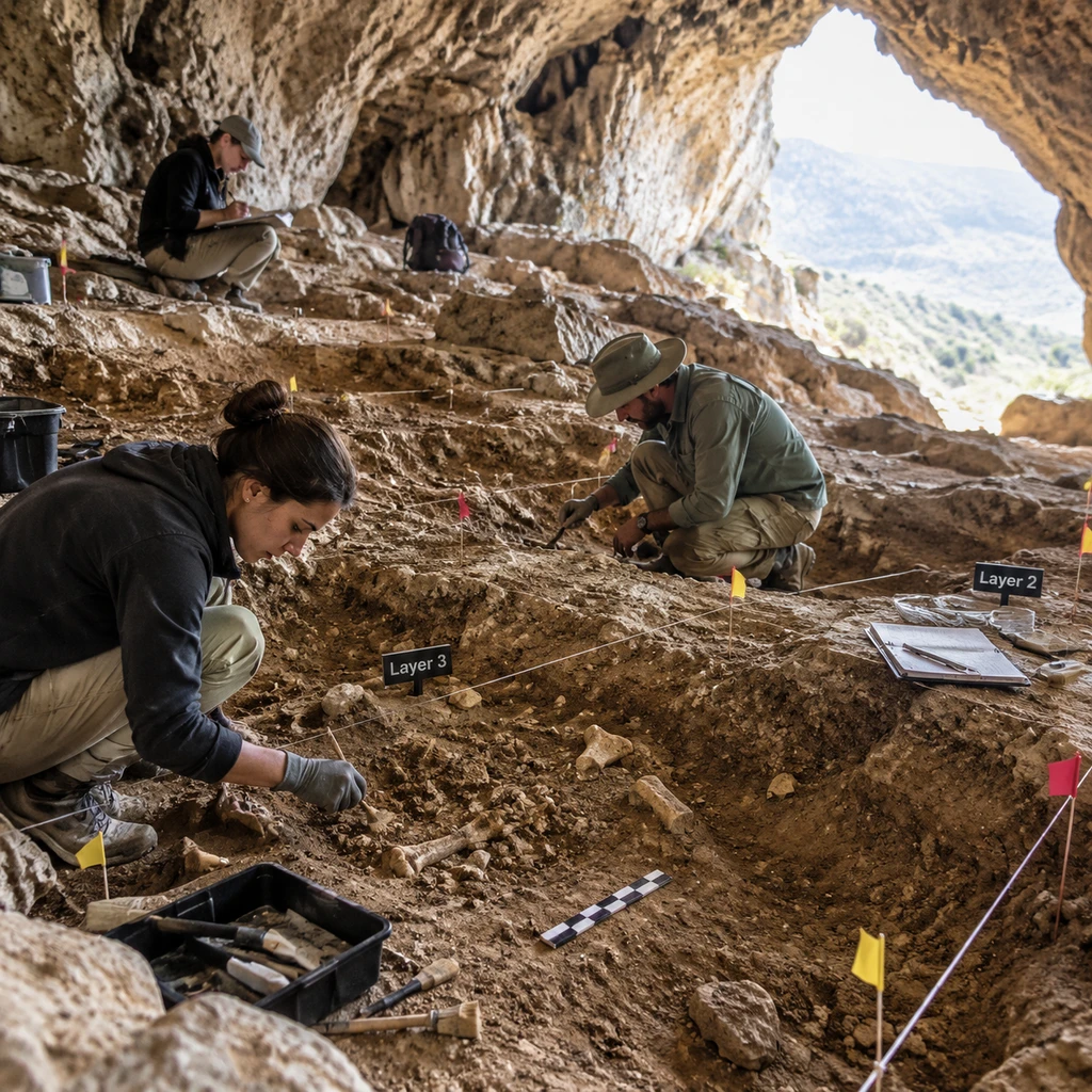 Shanidar Cave 7.5万年骸骨现身:这不是最早谋杀,而是木矛穿胸的史前切片