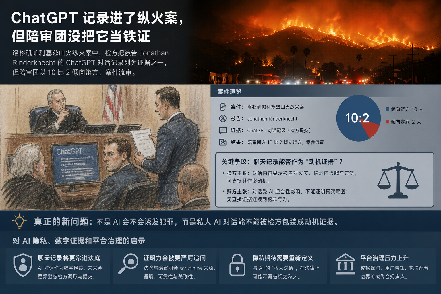 ChatGPT 记录进了纵火案，但陪审团没把它当铁证