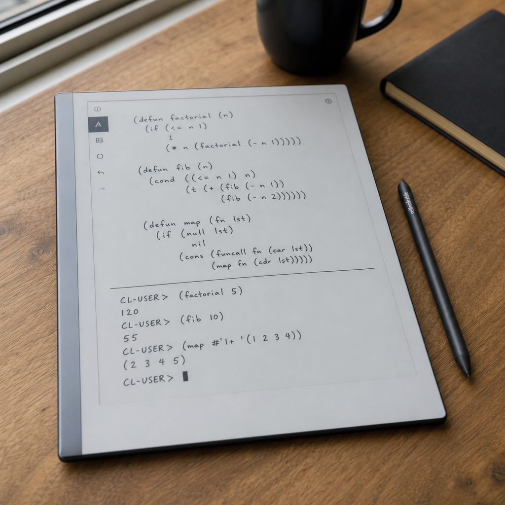 Edsger：在 reMarkable 2 上手写 Clojure，像工具，更像实验