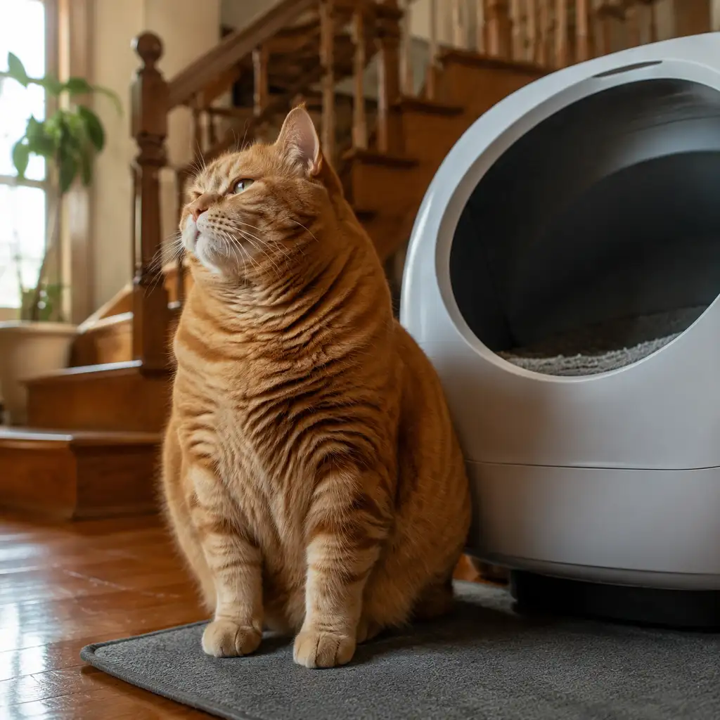 这只20斤肥猫赢麻了:智能猫砂盆压根不是减肥工具