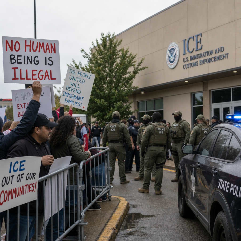 芝加哥ICE抗议者起诉DHS:轻微逮捕能不能变成永久DNA档案