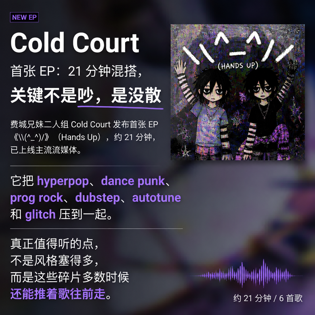 Cold Court 首张 EP：21 分钟混搭，关键不是吵，是没散