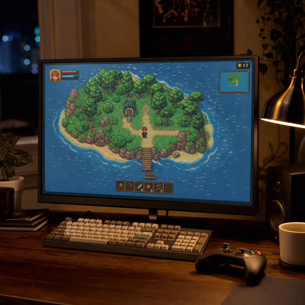 《Echo Isle》登陆 PC：一小时出头，把 2D《塞尔达》的冒险压到最小