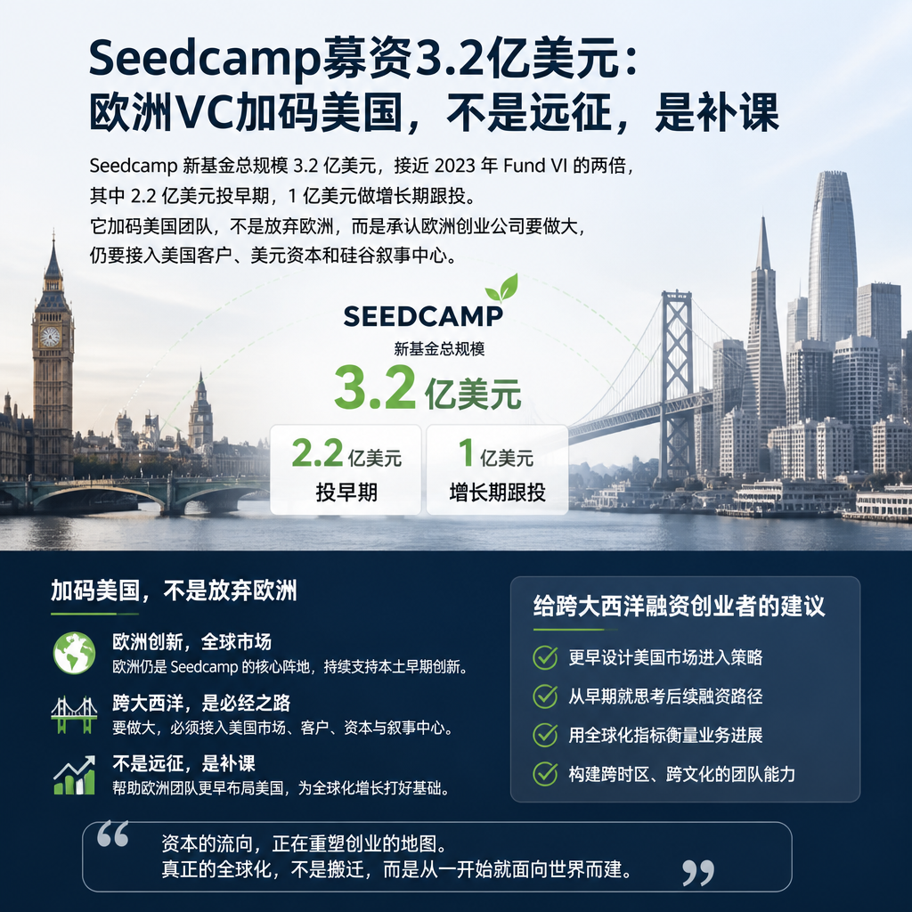 Seedcamp募资3.2亿美元:欧洲VC加码美国,不是远征,是补课