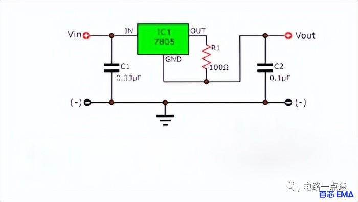 LM7805稳压器应用电路图 (https://ic.work/) 电源管理 第18张