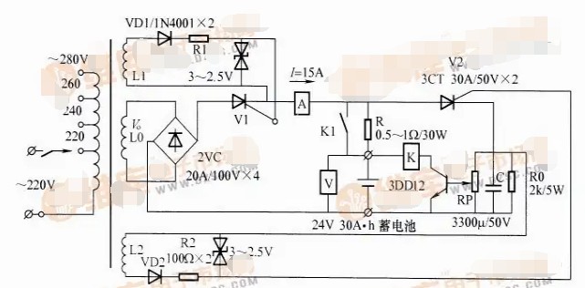 铅酸蓄电池充电器电路 (https://ic.work/) 电源管理 第3张