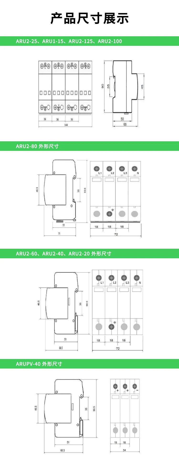 【产品中心】ARU系列浪涌保护器 (https://ic.work/) 安全设备 第8张