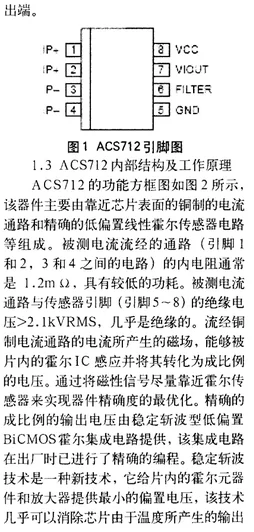 基于ACS712电流传感器的电流检测方案（电路图+BOM表） (https://ic.work/) 推荐 第2张