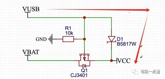 基于MOS管的双电源自动切换电路设计 (https://ic.work/) 电源管理 第2张