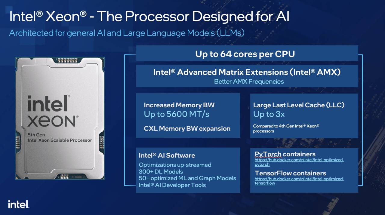 第五代英特尔至强AI特化CPU，通用服务器新选择，性能卓越。 (https://ic.work/) AI 人工智能 第1张