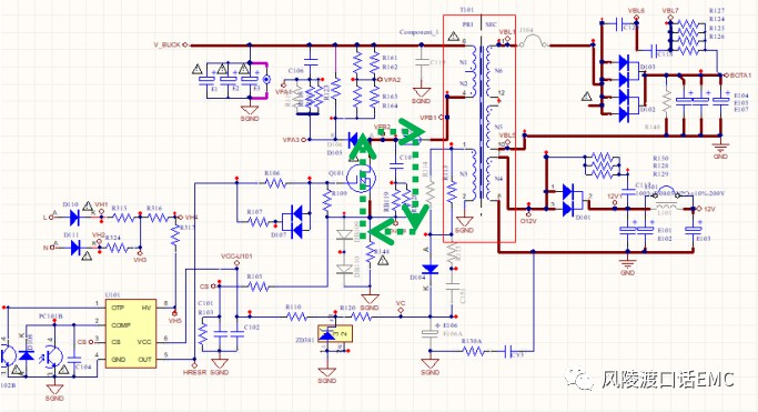 详细的反激式开关电源EMC调试设计方案 (https://ic.work/) 电源管理 第13张