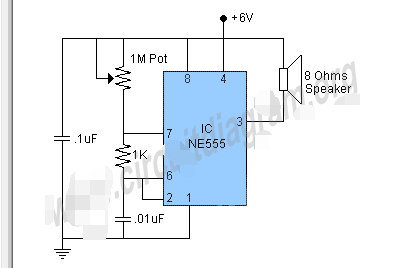 基于555定时器的简单音乐电路 (https://ic.work/) 音视频电子 第1张