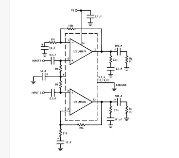 基于LM1877的立体声放大器电路图详解 (https://ic.work/) 音视频电子 第1张