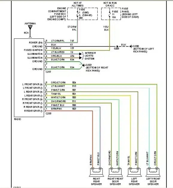 福特线束中最常用的颜色是什么？如何识别福特线束的颜色代码？ (https://ic.work/) 汽车电子 第1张