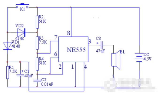 ne555应用电路图说明 (https://ic.work/) 电源管理 第3张