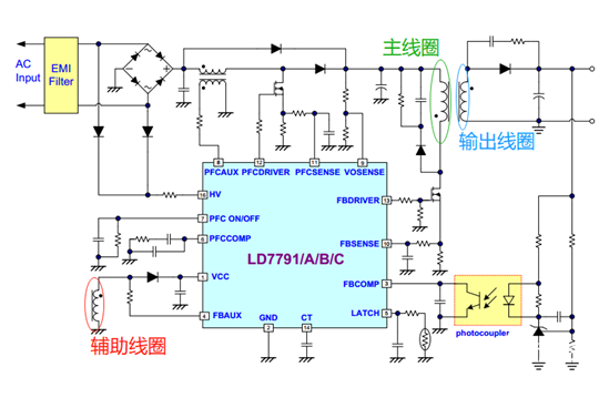 精简版标题：正激式开关电源电路图，一目了然，助你轻松掌握电源设计！ (https://ic.work/) 电源管理 第1张