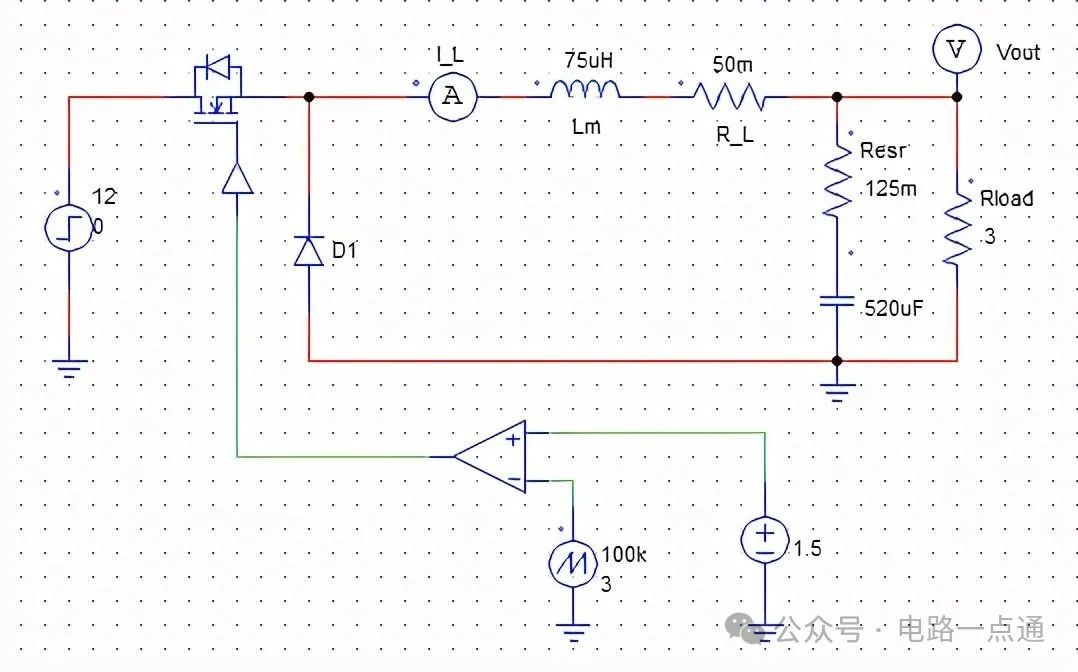 PSIM软件下的BUCK开关电源仿真研究，简洁高效，吸引您深入了解。 (https://ic.work/) 电源管理 第7张