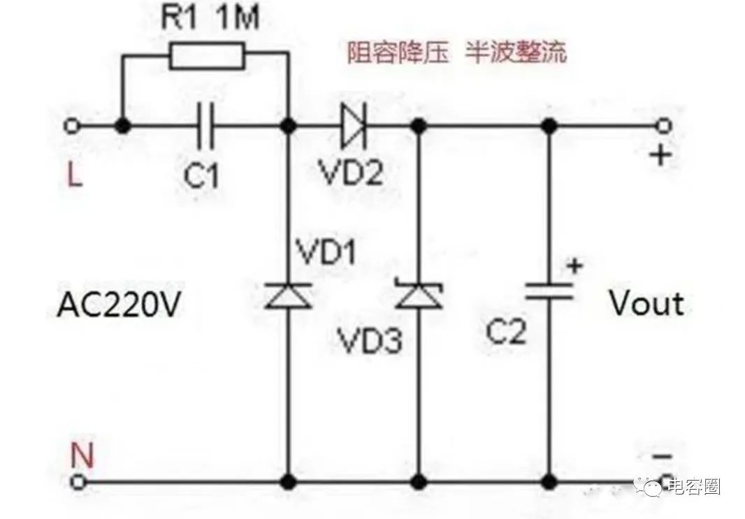 电容降压电路设计图原理 (https://ic.work/) 电源管理 第7张