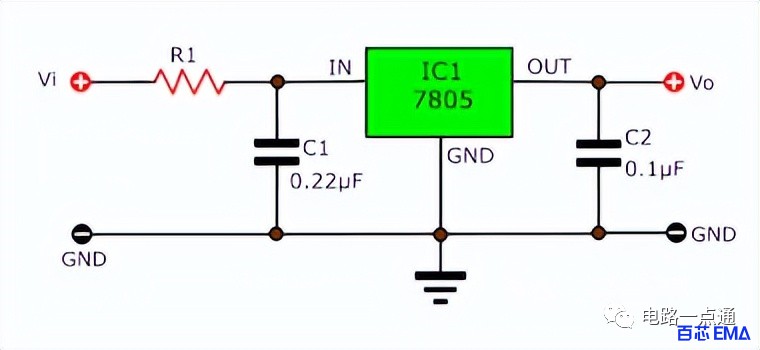 LM7805稳压器应用电路图 (https://ic.work/) 电源管理 第11张