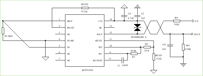 一种专为热电阻PT1000设计传感器处理电路设计 (https://ic.work/) 传感器 第5张