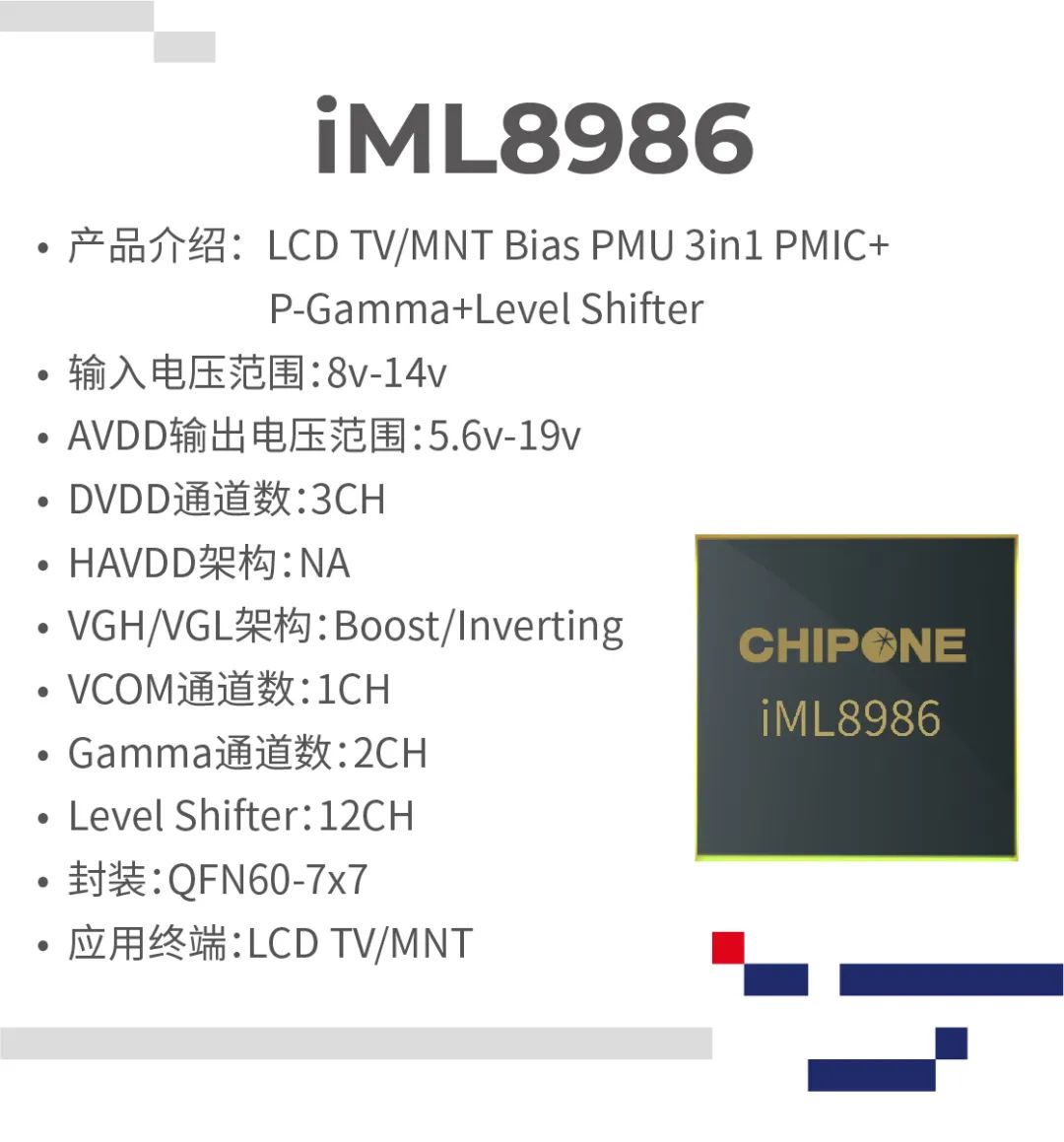 集创北方iML8986获评AspenCore年度最佳电源管理IC，实力出众，值得一读。 (https://ic.work/) 电源管理 第2张