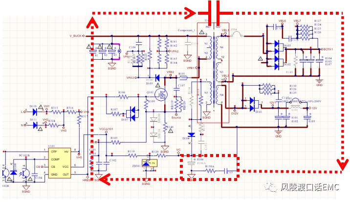 详细的反激式开关电源EMC调试设计方案 (https://ic.work/) 电源管理 第14张