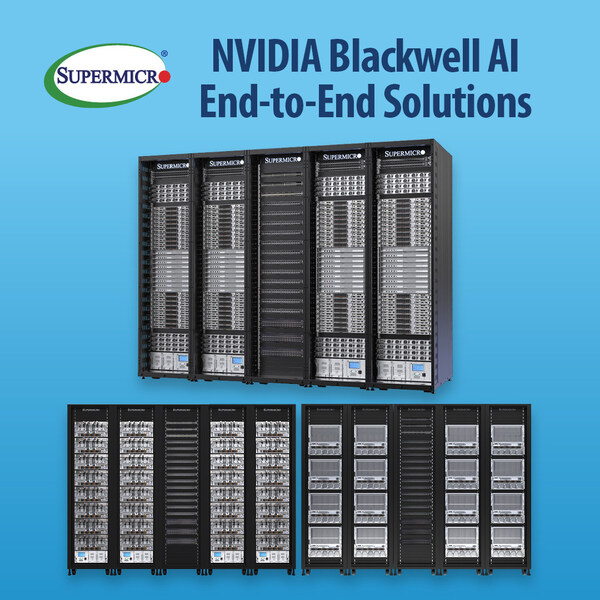 Supermicro 面向人工智能数据中心的液冷超级集群，由英伟达 GB200 NVL72 和英伟达 HGX B200 系统提供支持，开创了高能效超大规模计算的新典范 (https://ic.work/) 产业洞察 第2张
